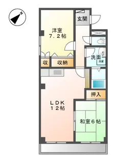 サンピア大福【1階】の間取り