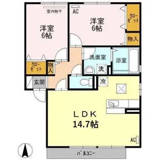 LIONESS Ⅱ【1階】の間取り