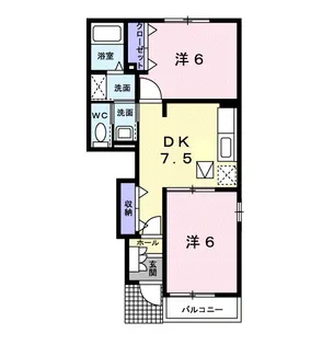 アンダンテA【1階】の間取り