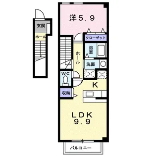 サンリット アヴェニュー【2階】の間取り