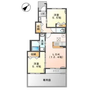 パレット彩【1階】の間取り