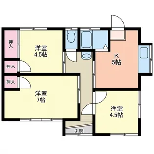 岡山県倉敷市福田町福田【一戸建】の間取り