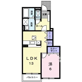 ディマンシュ.M A【1階】の間取り