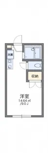 レオパレスリヴェール杉原【1階】の間取り