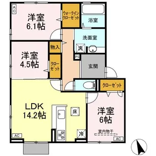 フェリシタス【1階】の間取り