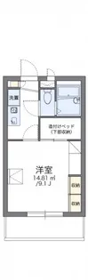 レオパレスラフィーネ【207号室】の間取り