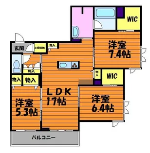 ファーストヒルズ【301号室】の間取り