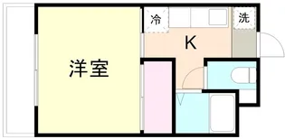 サンリバー南方B棟【210号室】の間取り