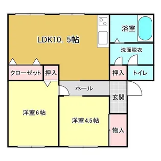 グランマップス春日【4階】の間取り