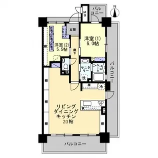 アルファライフ倉敷白壁通り【10階】の間取り