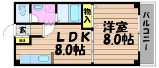 エスポワールK&K【2階】の間取り