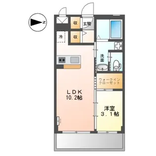 レインボースカイ【3階】の間取り