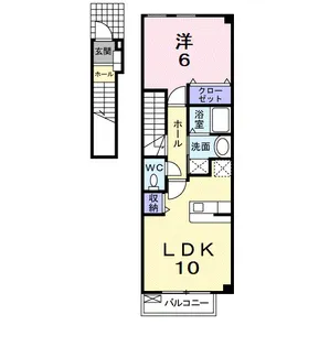 アメニティ中島B【2階】の間取り