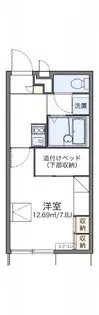 レオパレスパル北方Ⅲ【103号室】の間取り