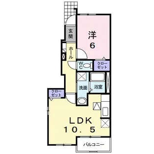 アルバ グランデA【1階】の間取り
