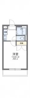 レオパレスサンフラワー【2階】の間取り