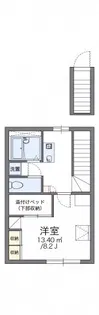 レオパレスイシハラⅡ【2階】の間取り