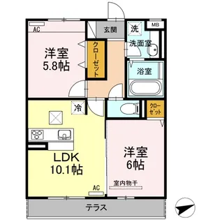 D-ROOM LIFE【1階】の間取り