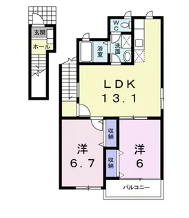 リュミエール【2階】の間取り