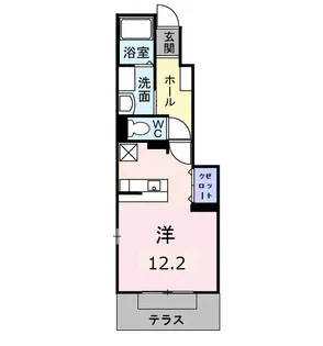 メリオル カザ B【1階】の間取り