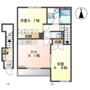 シルフィード【2階】の間取り