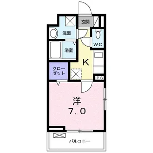 カーサ 幸【2階】の間取り