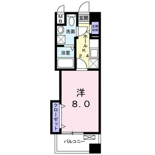 レジデンス下伊福 颯【4階】の間取り