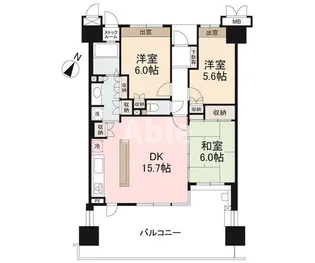 サーパス高松駅前フレシアサンポート【203号室】の間取り