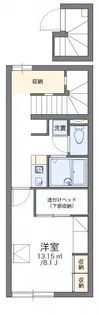 レオパレスメゾン ジュ クール【2階】の間取り