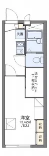 レオパレス光ヒルズ【2階】の間取り