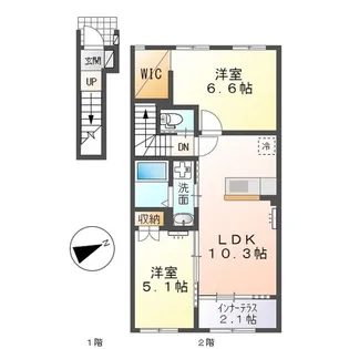 プロニティ・KⅢ【105号室】の間取り