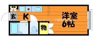 エステートピアA棟【202号室】の間取り
