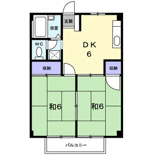 シティハイツ林【2階】の間取り