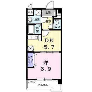 ソレイユ・ルヴァン【2階】の間取り