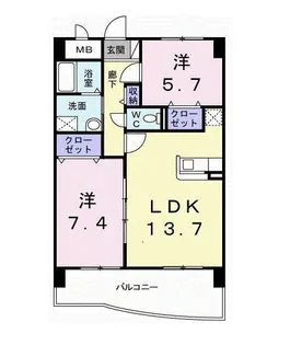 デイ ドリーム【10階】の間取り