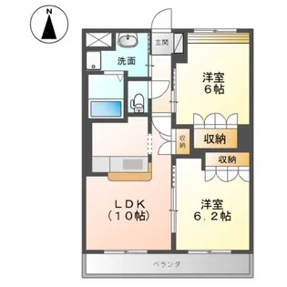 メイプルハイツ【1階】の間取り