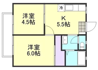 サンライフ鴨方【1階】の間取り