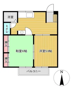 ニューシティA【201号室】の間取り