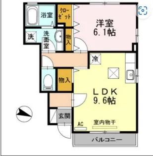 ルーラル タウン A棟【1階】の間取り
