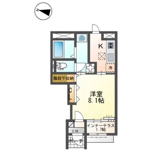 ソラーナ南蔵王【1階】の間取り