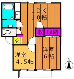 メゾンセンチュリー【B202号室号室】の間取り