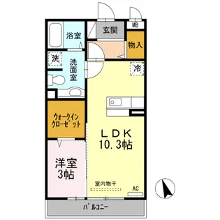 ノール リヴィエール ドゥ【2階】の間取り