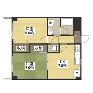 グランダーム新市【1階】の間取り