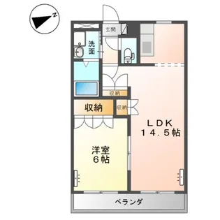 ルミナス玉島【2階】の間取り