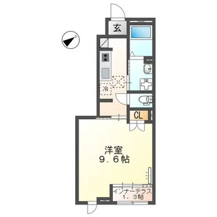 ドリームヒルズ【107号室】の間取り