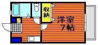 リビエール倉敷A【205号室】の間取り