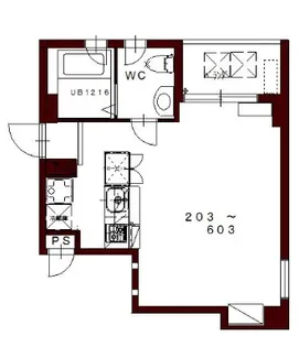 コリドールエスエフ【6階】の間取り