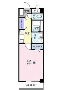 1Kの間取り画像