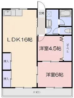 第2真黒ビル【2階】の間取り