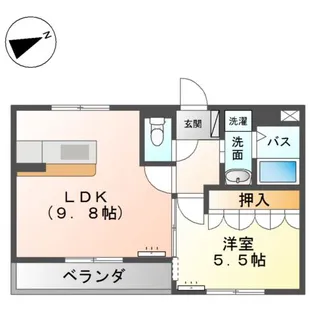 ベルソルト【1階】の間取り